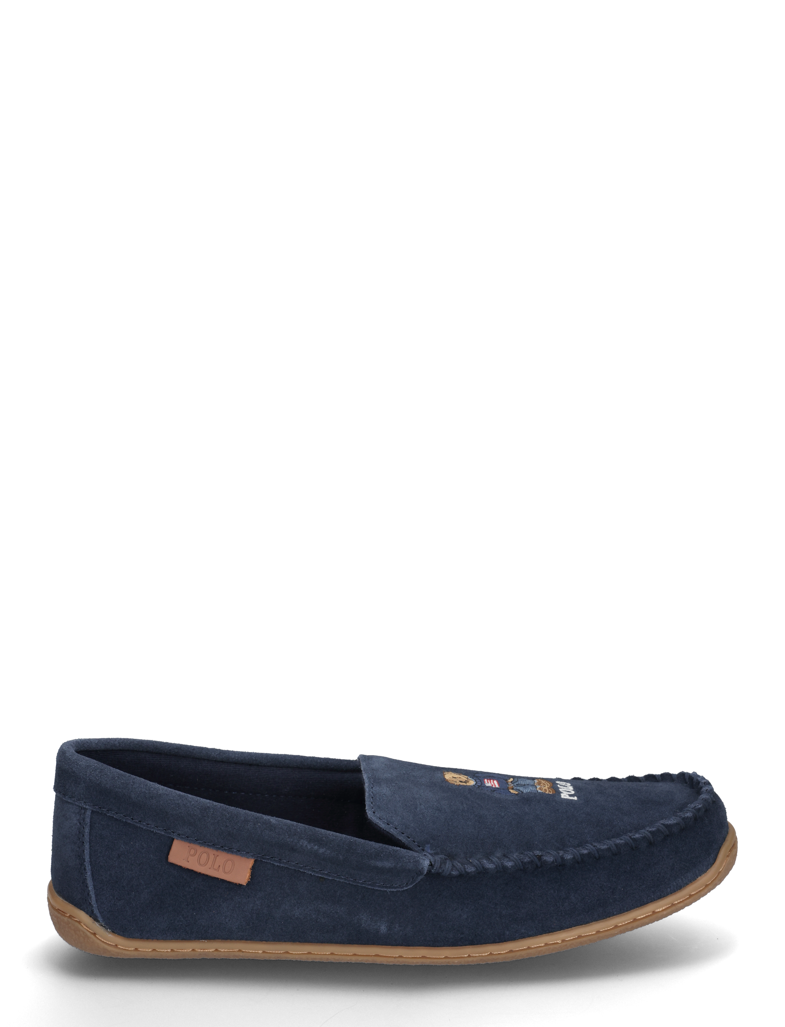 Polo Ralph Lauren - Brenan Polo Bear Suede Slipper - navy suede w/bear - 1