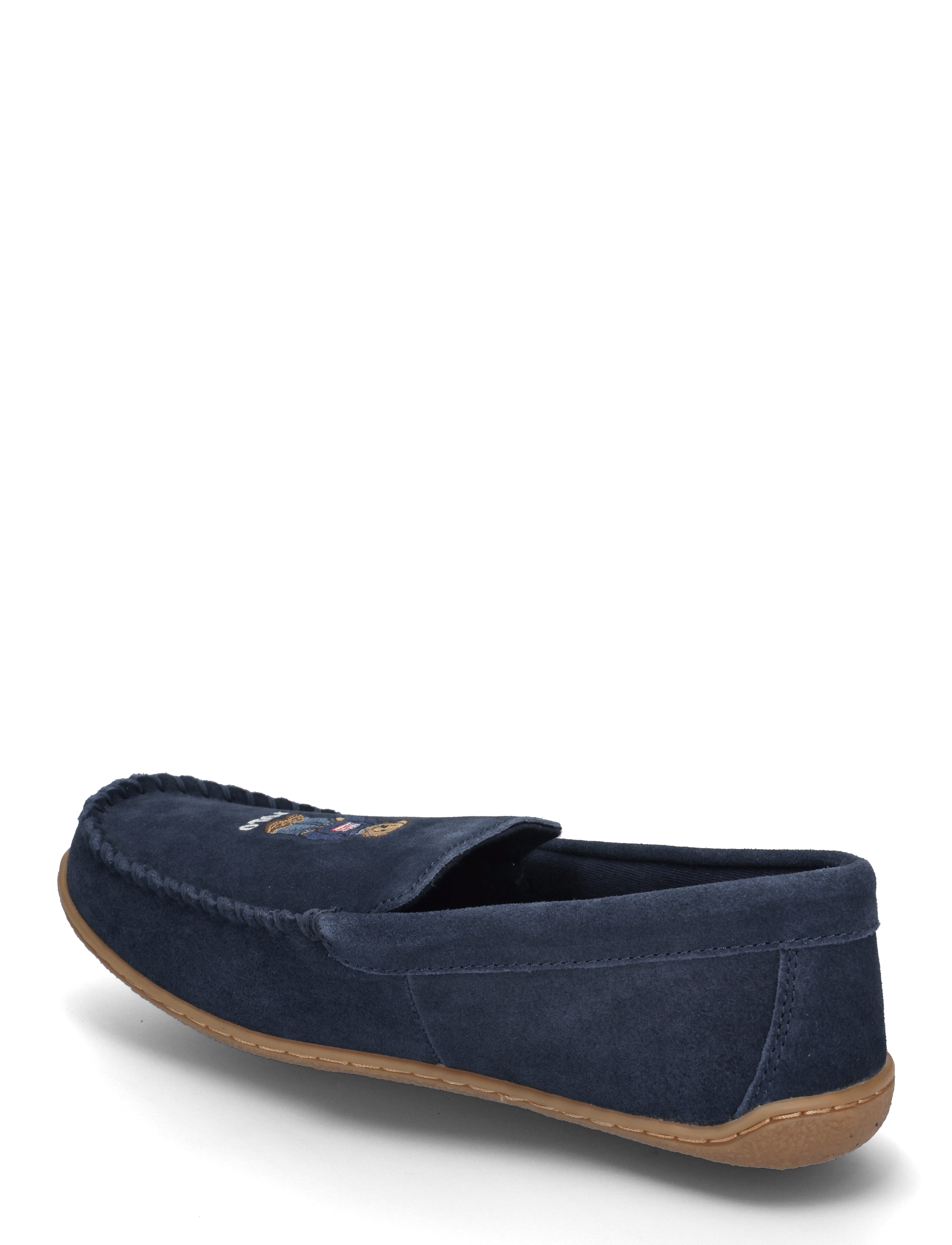 Polo Ralph Lauren - Brenan Polo Bear Suede Slipper - navy suede w/bear - 2