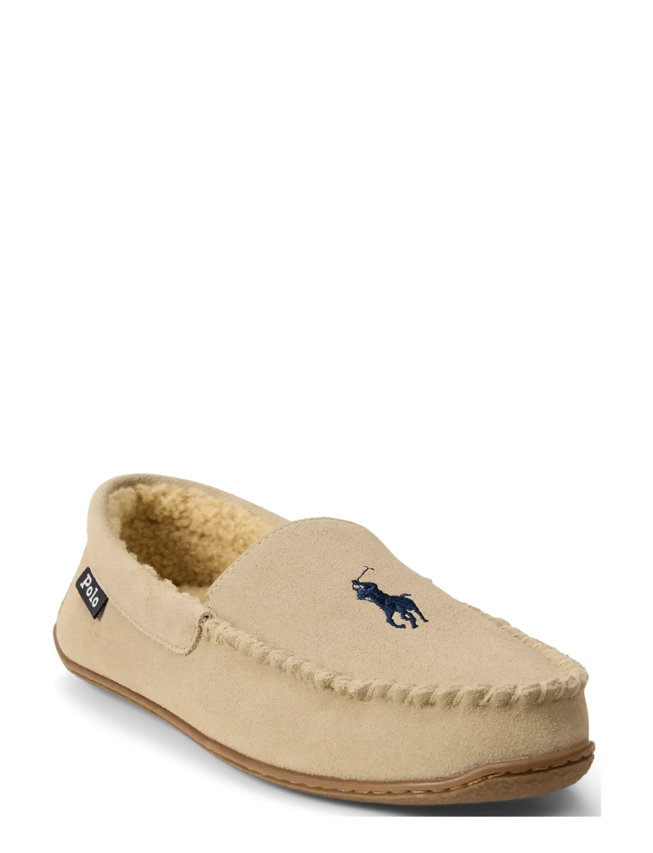 Polo Ralph Lauren Brenan Suede Slipper - Skor - KHAKI SUEDE W/ NA / beige