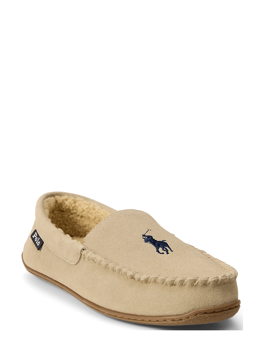 Polo Ralph Lauren - Brenan Suede Slipper - shoppa efter tillfälle - khaki suede w/ na - 0