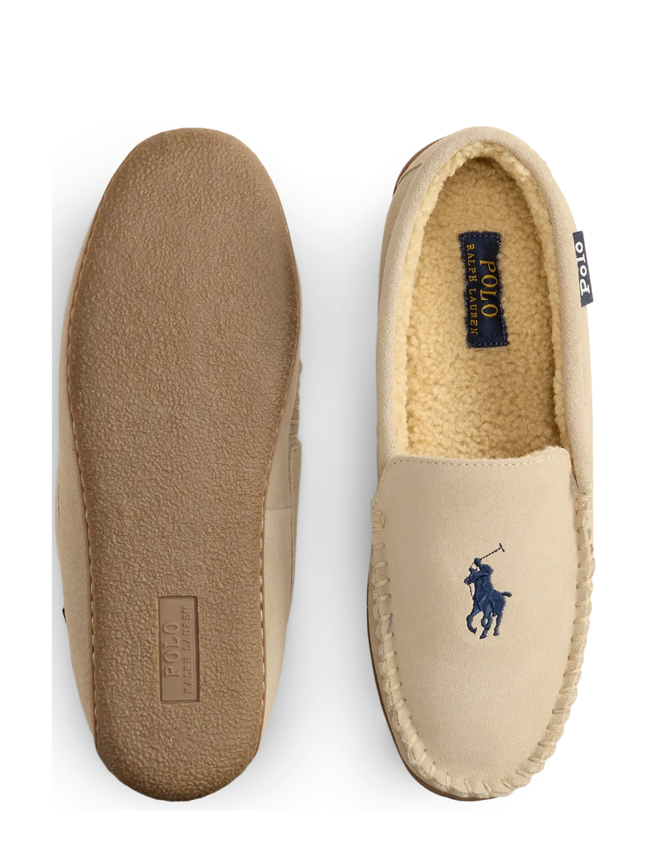 Polo Ralph Lauren - Brenan Suede Slipper - shoppa efter tillfälle - khaki suede w/ na - 3
