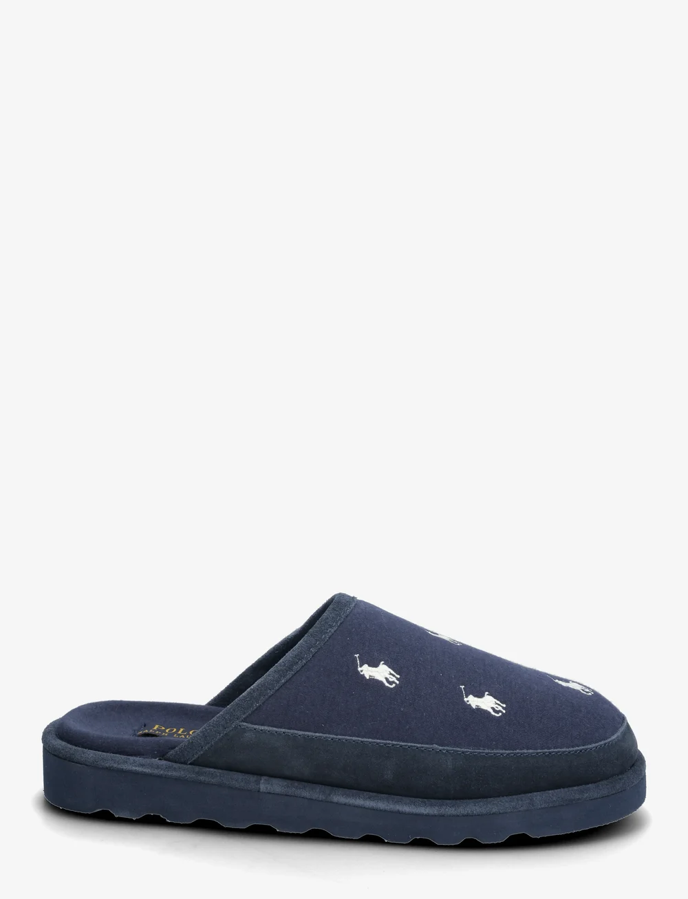 Polo Ralph Lauren - Reade Suede-Trim Polo Pony Scuff Slipper - nach anlass kaufen - navy/paper white - 1