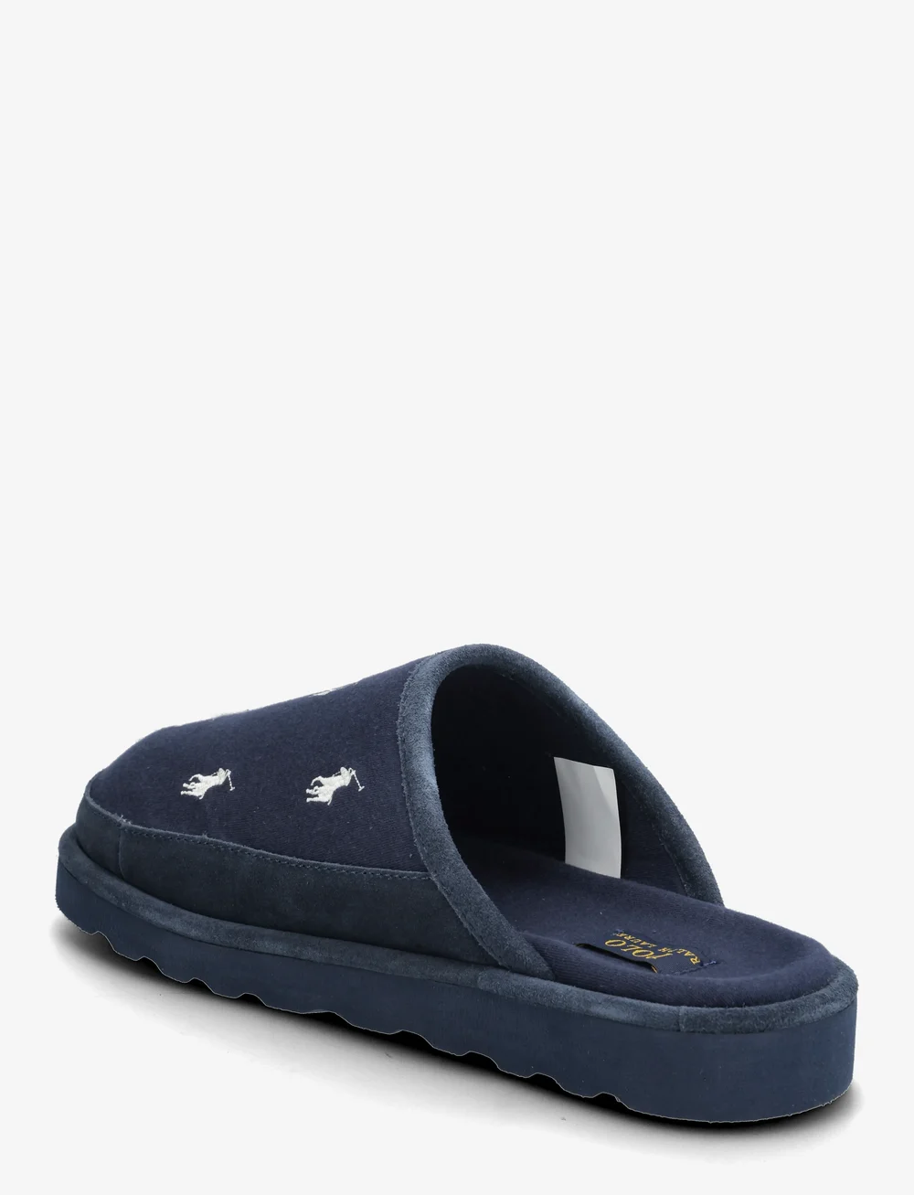 Polo Ralph Lauren - Reade Suede-Trim Polo Pony Scuff Slipper - nach anlass kaufen - navy/paper white - 2