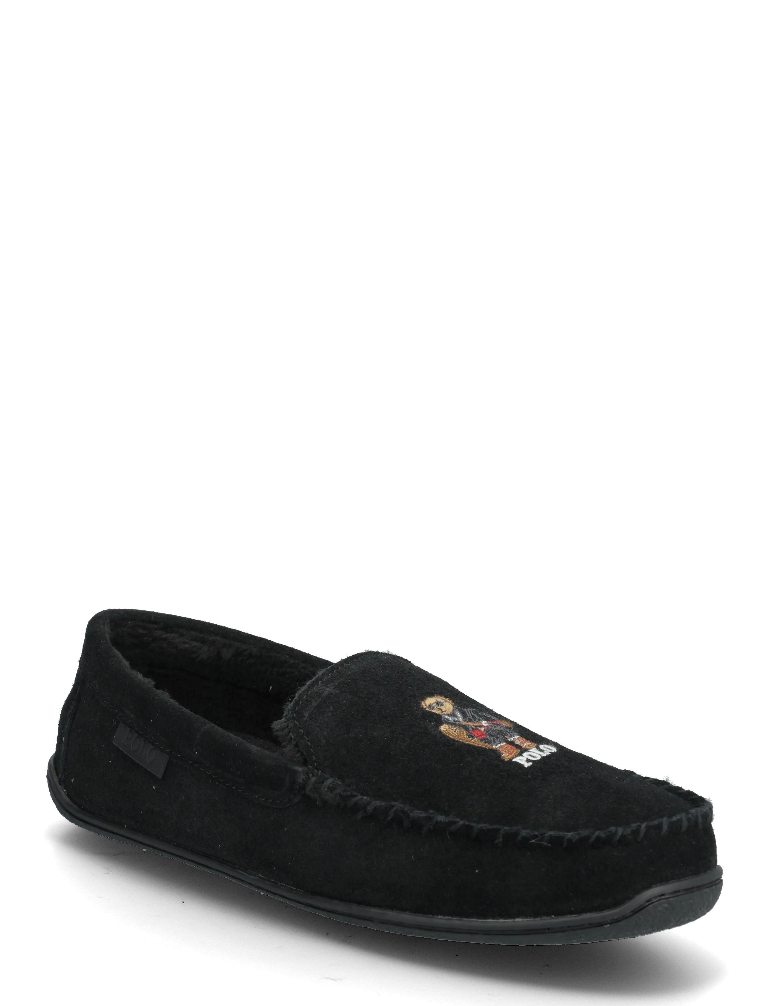 Brenan Polo Bear Suede Slipper - BLACK/ HOLIDAY BE