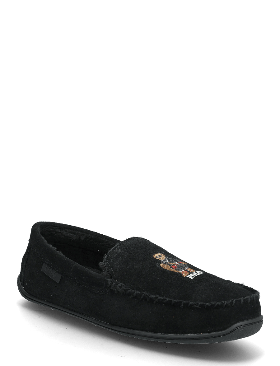 Polo Ralph Lauren - Brenan Polo Bear Suede Slipper - nach anlass kaufen - black/ holiday be - 0