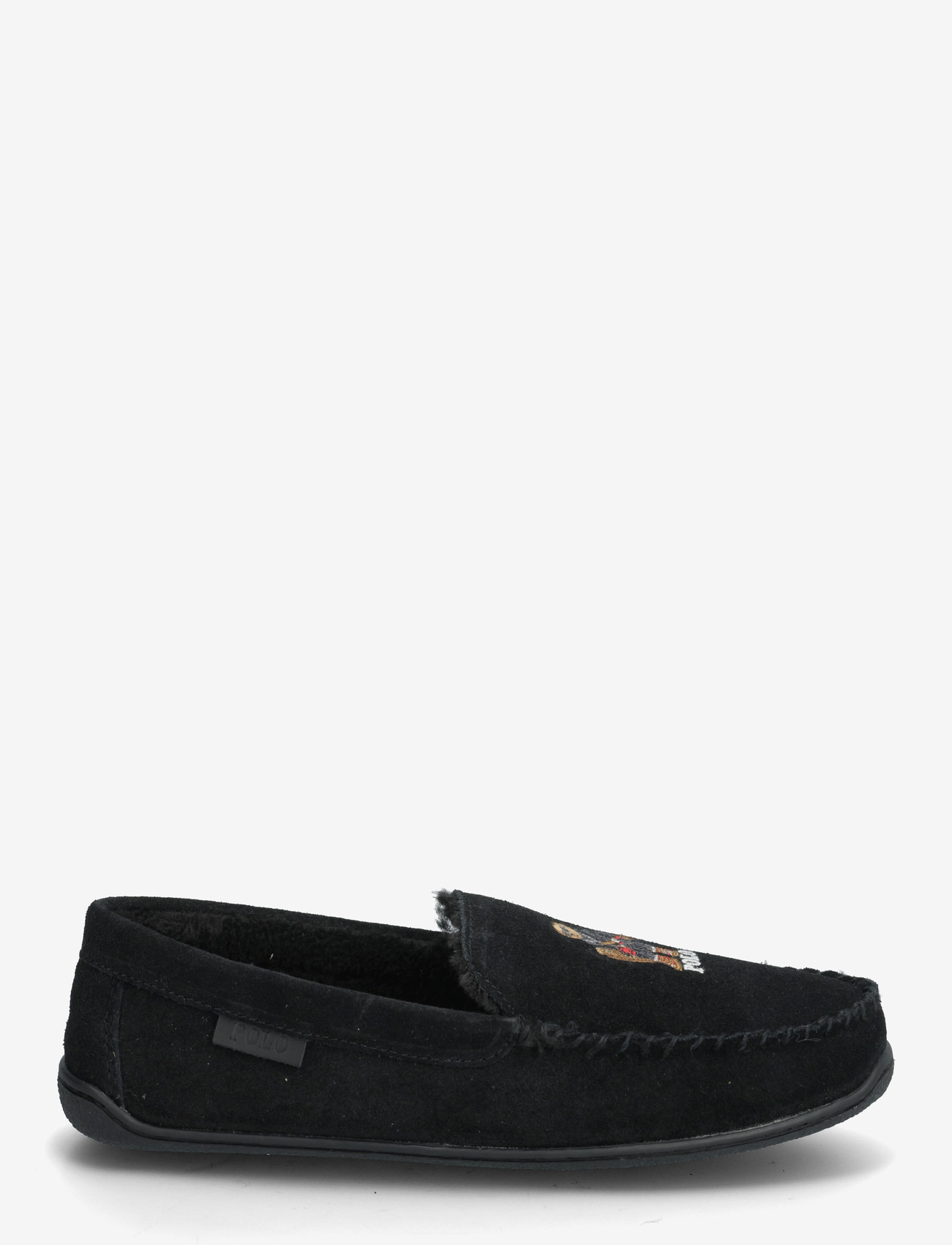 Polo Ralph Lauren - Brenan Polo Bear Suede Slipper - shoppa efter tillfälle - black/ holiday be - 1
