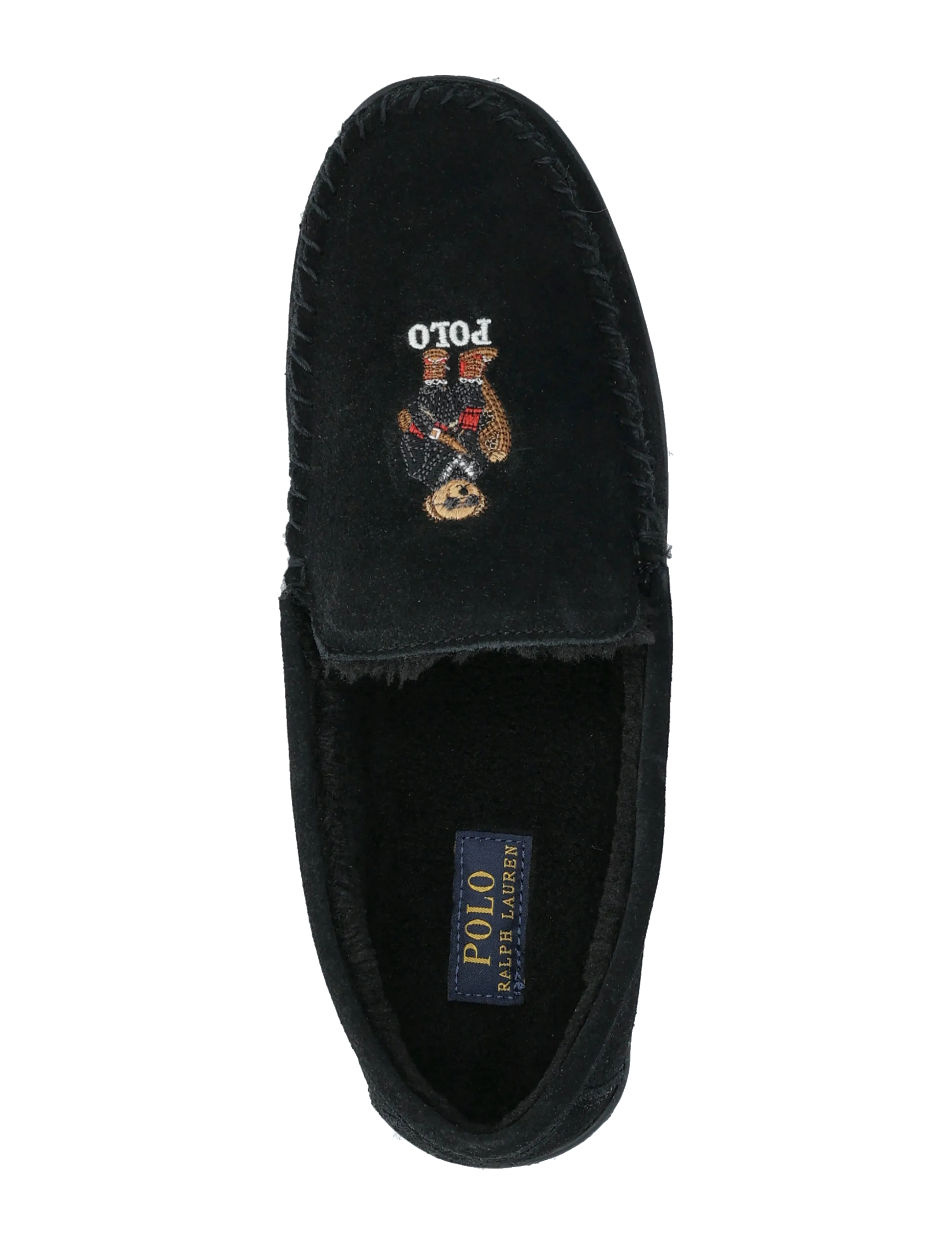 Polo Ralph Lauren - Brenan Polo Bear Suede Slipper - black/ holiday be - 3