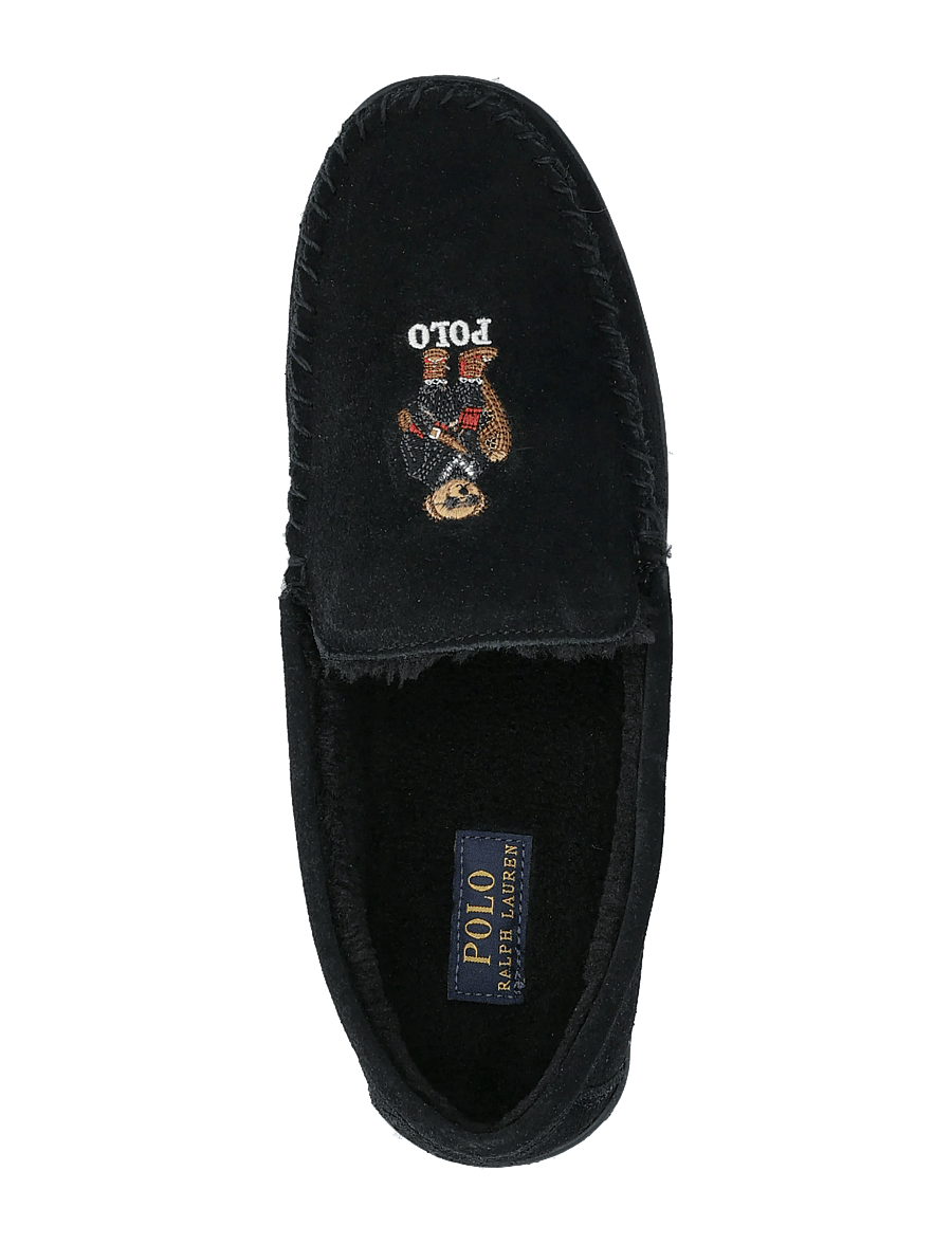 Polo Ralph Lauren - Brenan Polo Bear Suede Slipper - nach anlass kaufen - black/ holiday be - 3