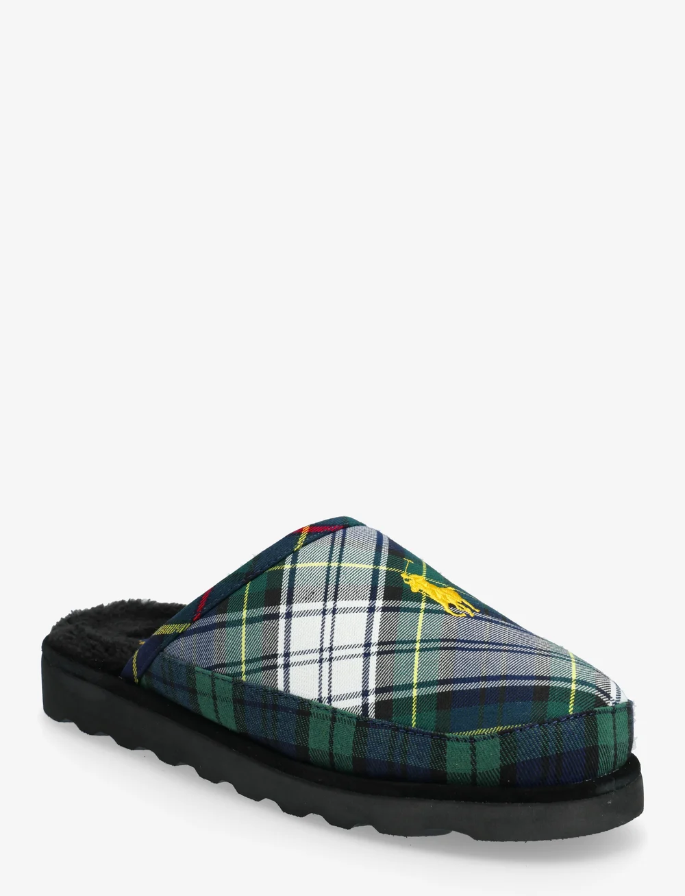 Polo Ralph Lauren - POLYESTER/SUEDE-READE SCUFF - nach anlass kaufen - blackwatch/grdn t - 0