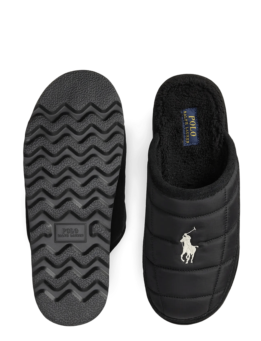 Polo Ralph Lauren - NYLON/SUEDE-READE SCUFF II - nach anlass kaufen - black/cream pp - 2
