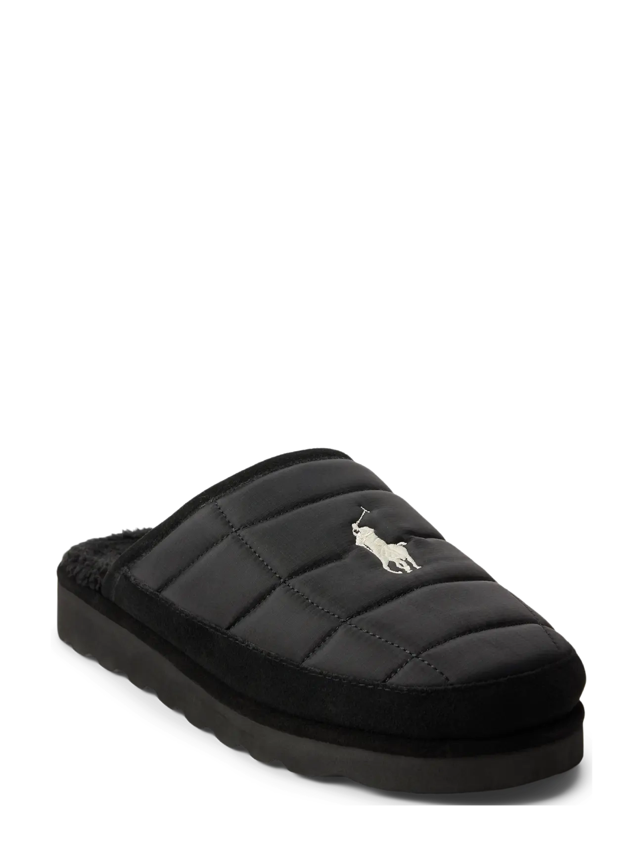 Polo Ralph Lauren - NYLON/SUEDE-READE SCUFF II - nach anlass kaufen - black/cream pp - 3