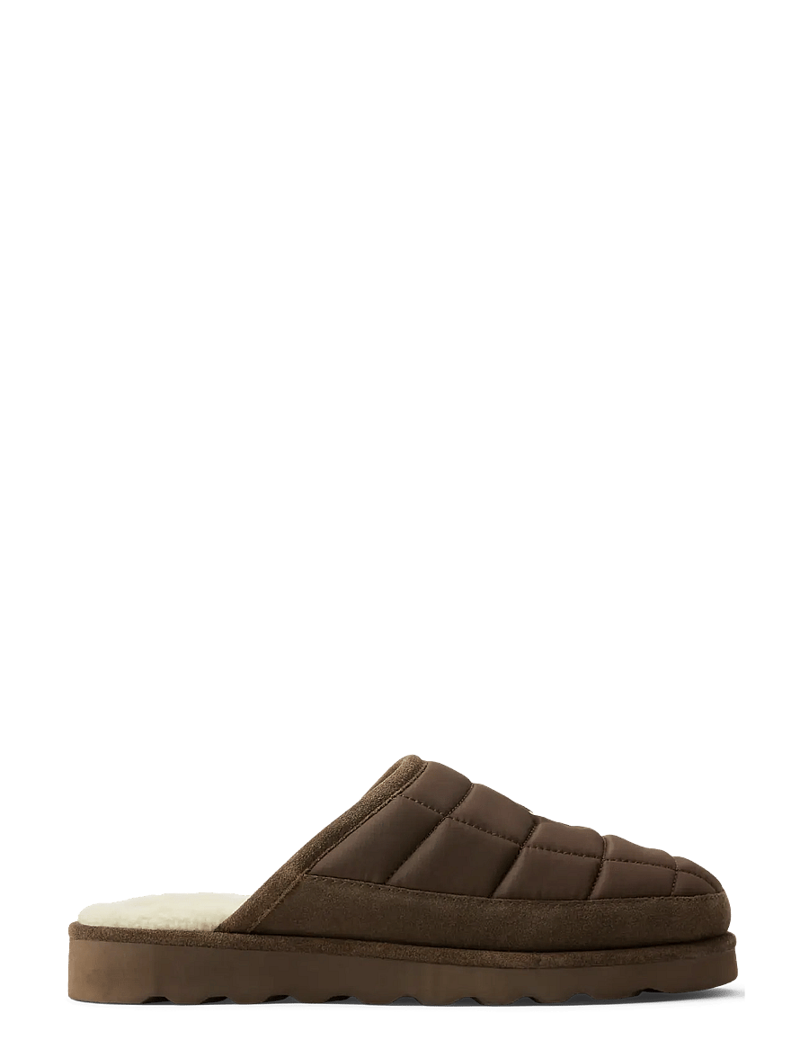 Polo Ralph Lauren - NYLON/SUEDE-READE SCUFF II - nach anlass kaufen - brown/cream pp - 0