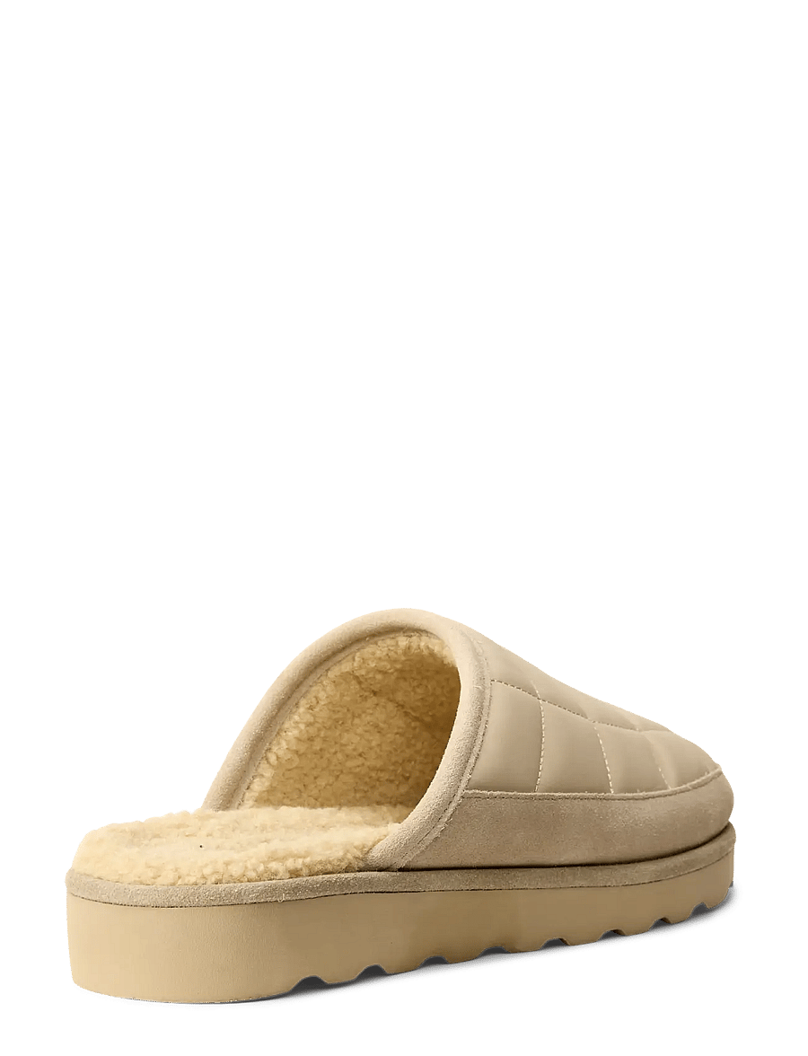 Polo Ralph Lauren - Reade Suede-Trim Quilted Scuff Slipper - nach anlass kaufen - khaki nylon/khaki - 1