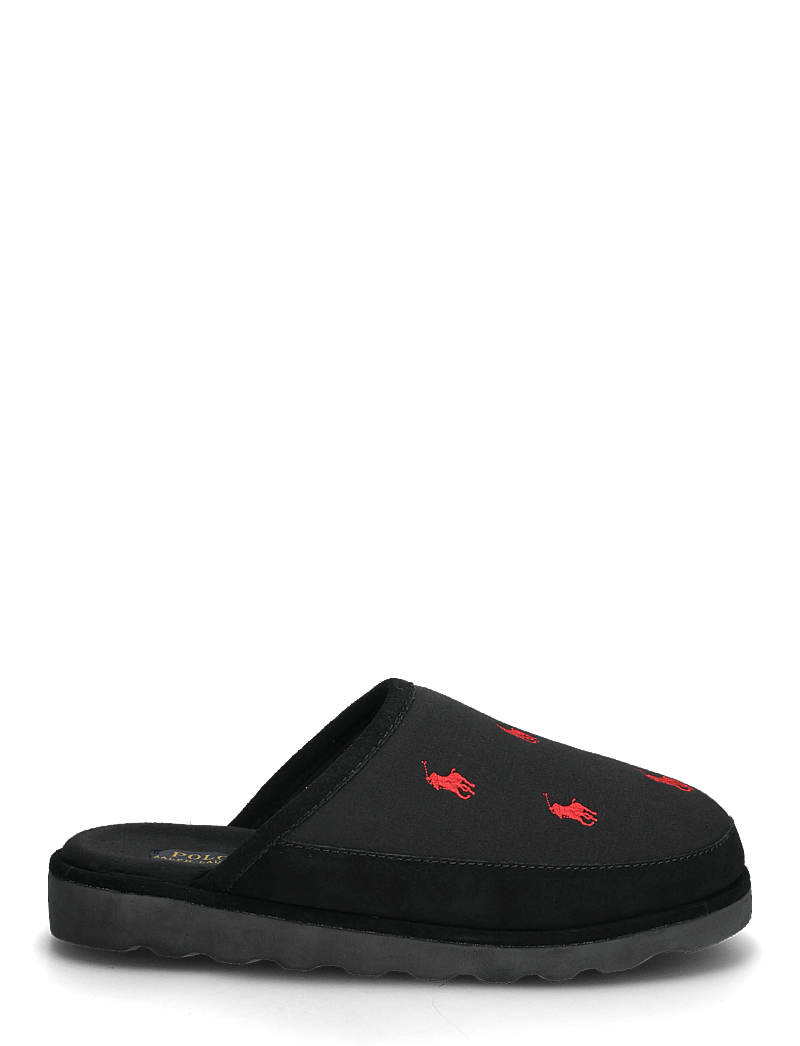 Polo Ralph Lauren - NYLON/SUEDE-READE SCFF R-DS-SLP - verslaðu eftir tilefni - black/red pp - 1