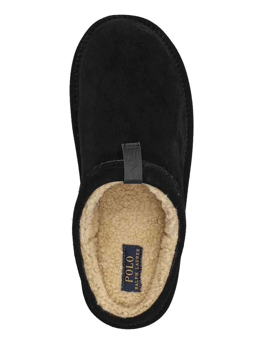 Polo Ralph Lauren - Reade Suede Clog Slipper - shoppa efter tillfälle - black suede w/ to - 3