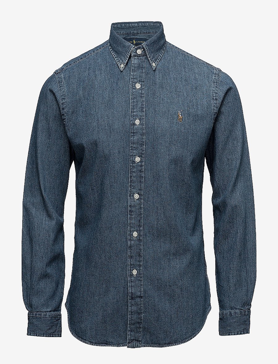 Polo Ralph Lauren - Slim Fit Chambray Shirt - jeanshemden - dark wash - 1