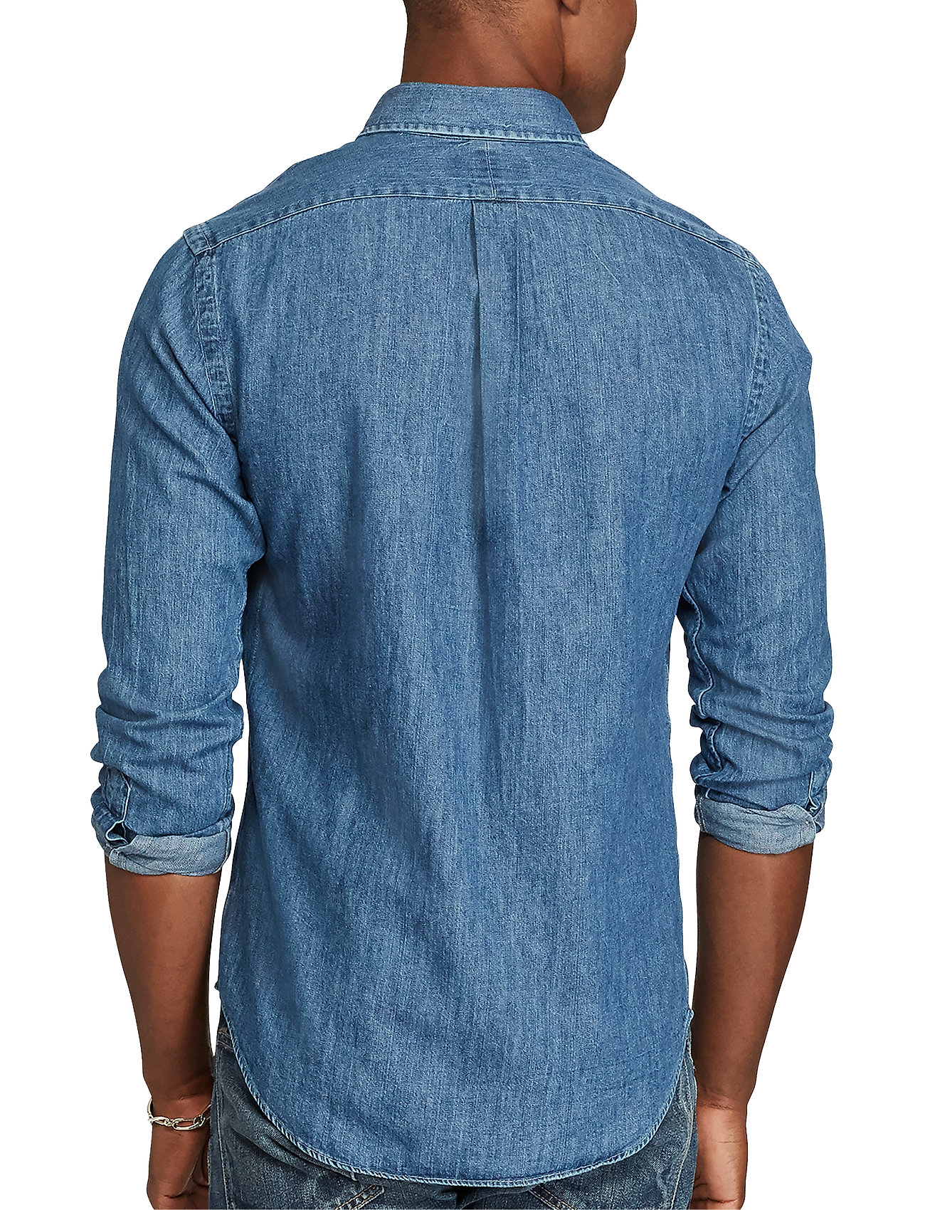 Polo Ralph Lauren - Slim Fit Chambray Shirt - chemises en jean - dark wash - 4