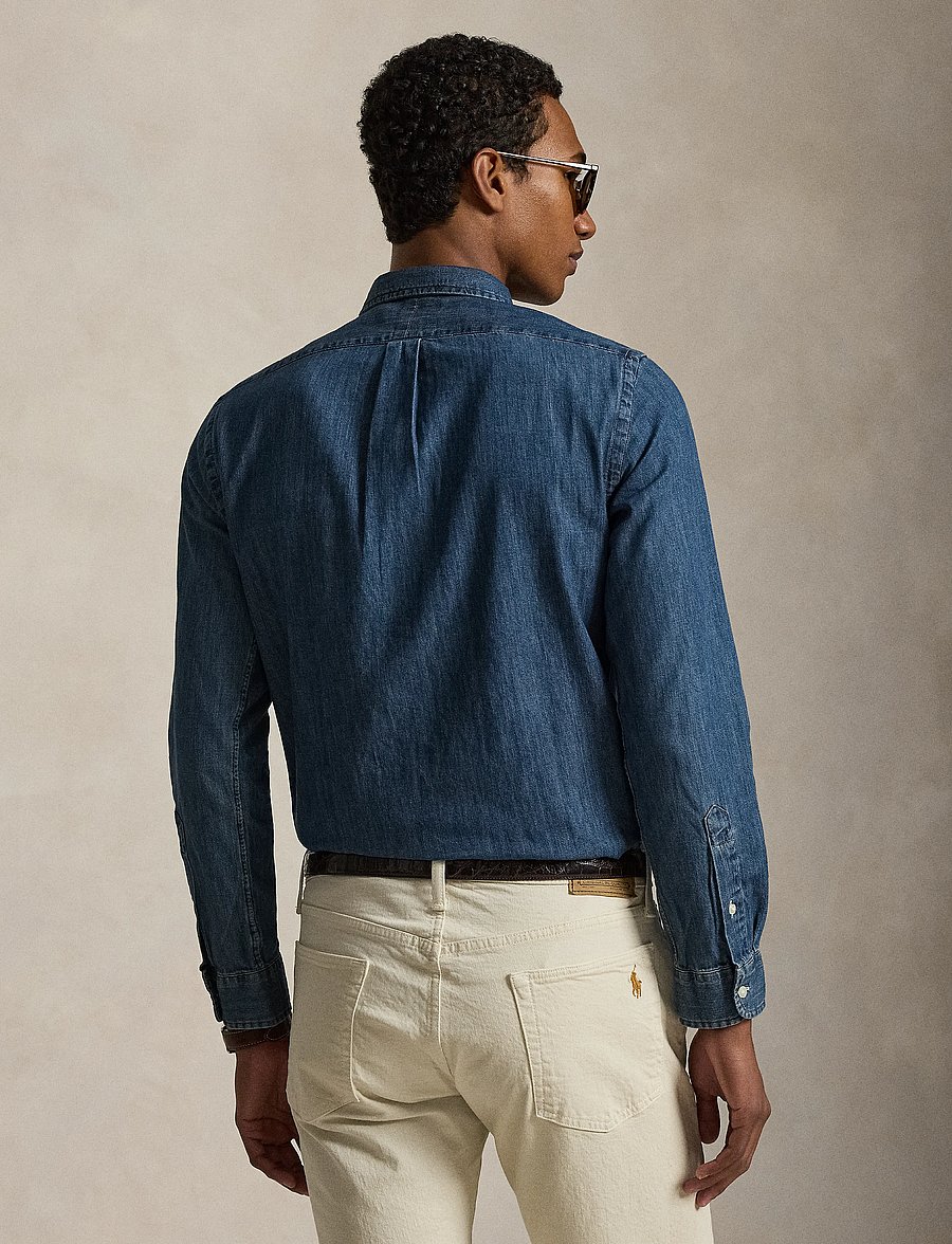 Polo Ralph Lauren - Slim Fit Chambray Shirt - jeanshemden - dark wash - 3