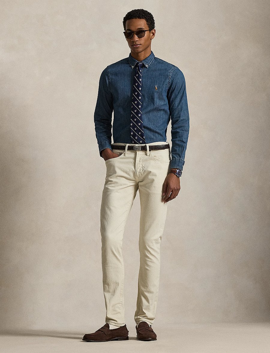 Polo Ralph Lauren - Slim Fit Chambray Shirt - jeanshemden - dark wash - 4