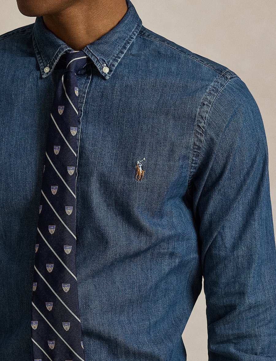 Polo Ralph Lauren - Slim Fit Chambray Shirt - jeanshemden - dark wash - 5