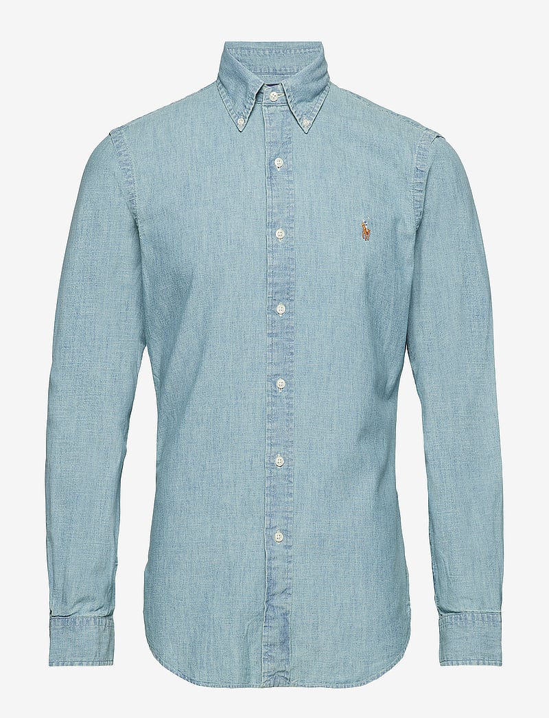 Polo Ralph Lauren - Slim Fit Chambray Shirt - teksasärgid - medium wash - 1