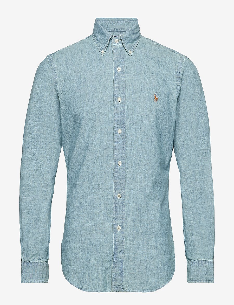 Polo Ralph Lauren - Slim Fit Chambray Shirt - džinsiniai marškiniai - medium wash - 1