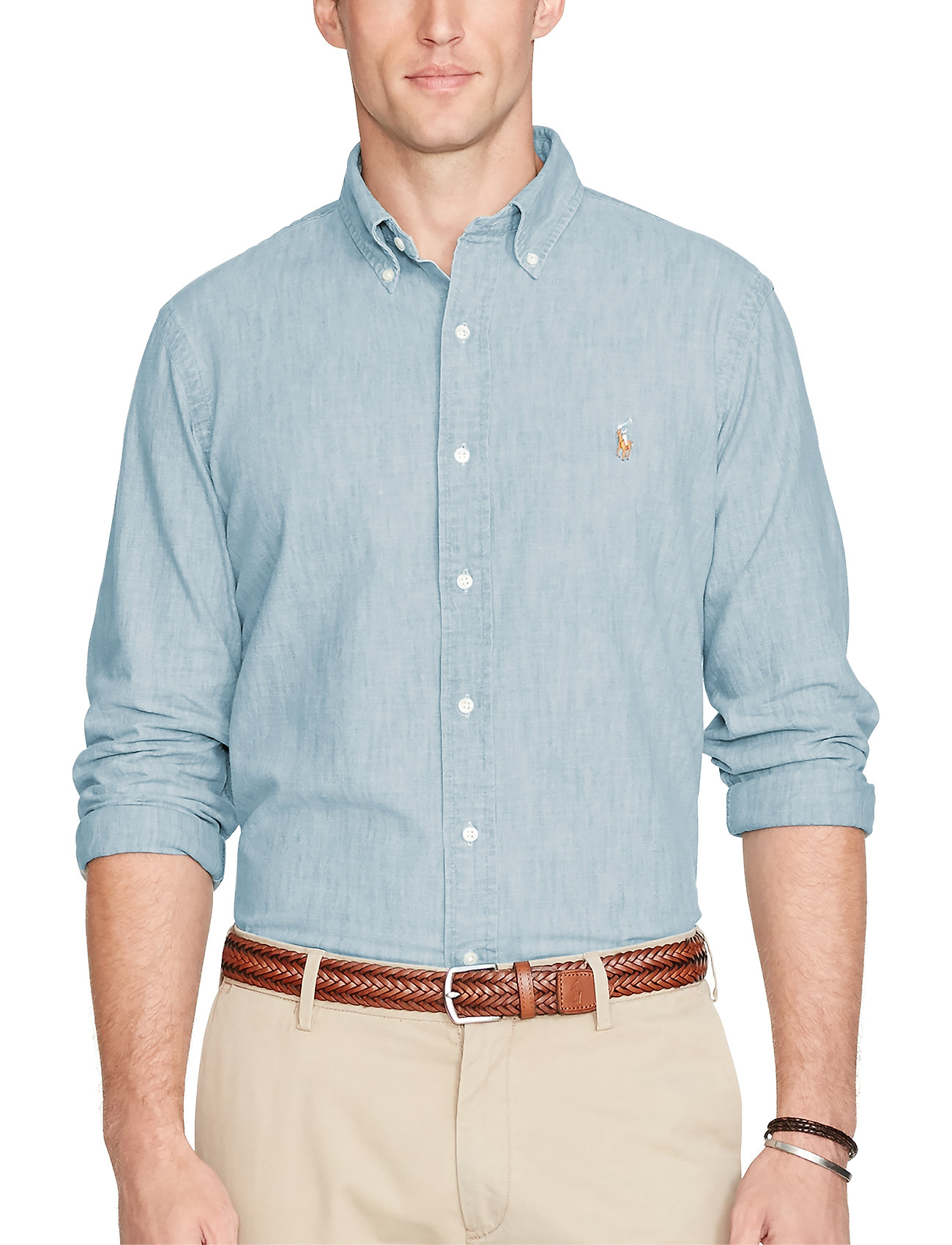 Polo Ralph Lauren Slim Fit Chambray Shirt - Skjortor - MEDIUM WASH / blue