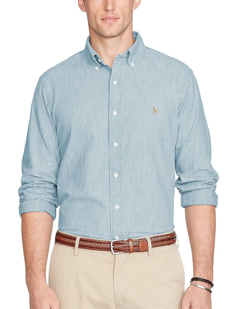 Polo Ralph Lauren - Slim Fit Chambray Shirt - teksasärgid - medium wash - 0