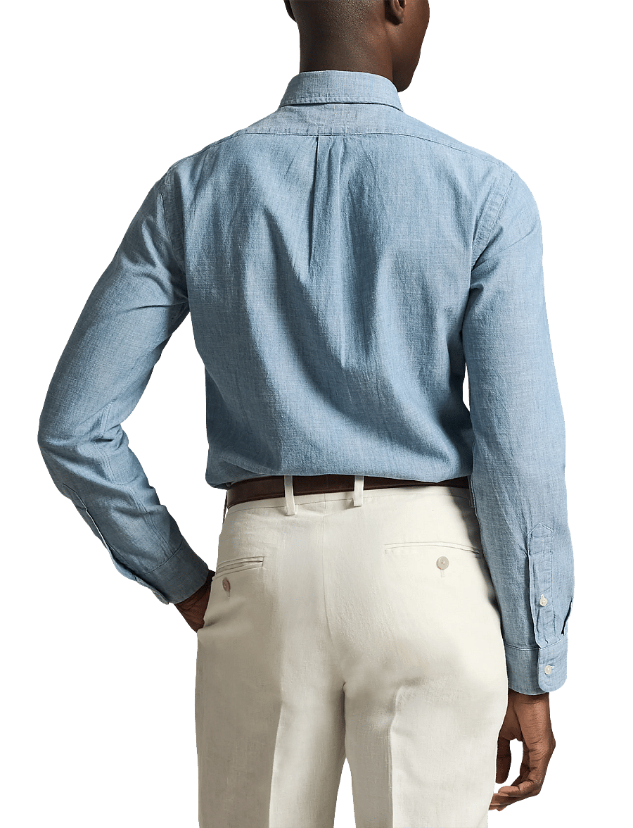 Polo Ralph Lauren - Slim Fit Chambray Shirt - džinsiniai marškiniai - medium wash - 3