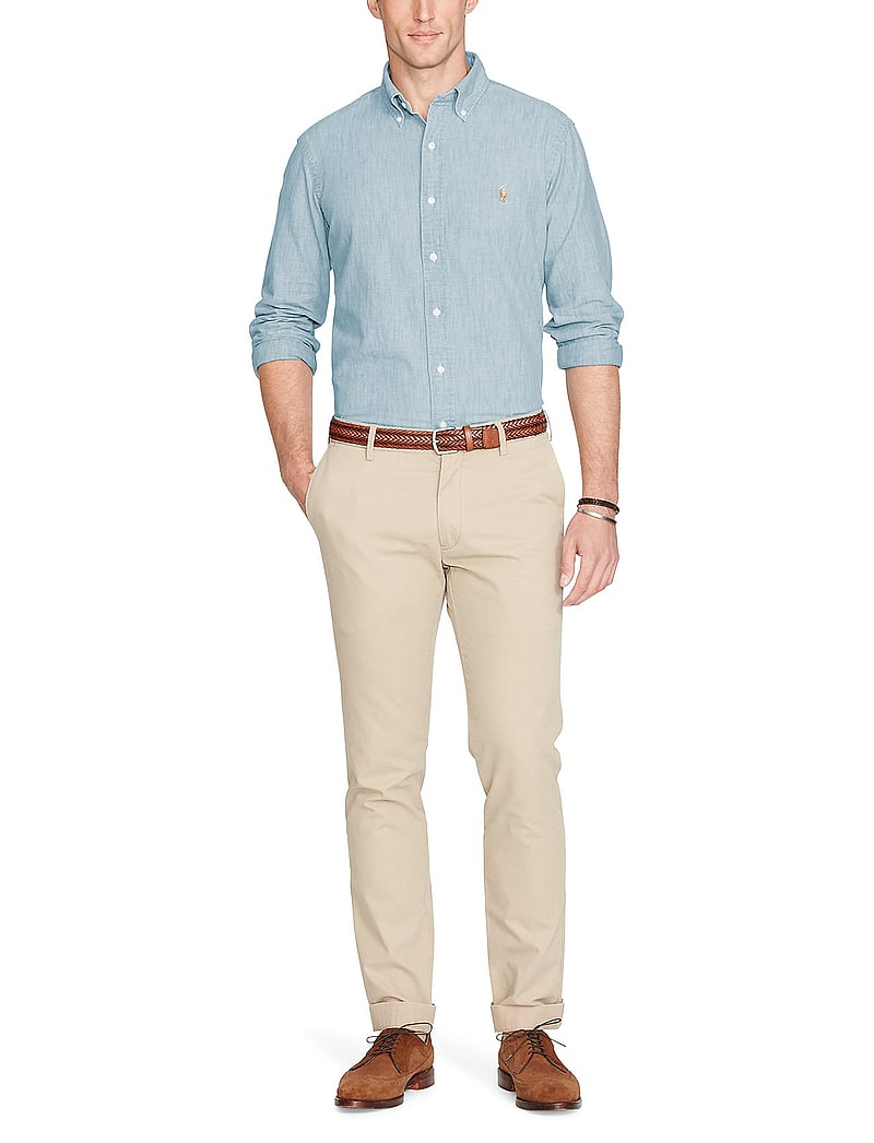 Polo Ralph Lauren - Slim Fit Chambray Shirt - teksasärgid - medium wash - 4