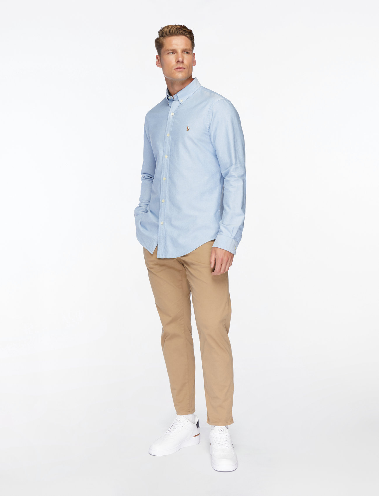 Polo Ralph Lauren - Slim Fit Oxford Shirt - basic skjorter - bsr blue - 3