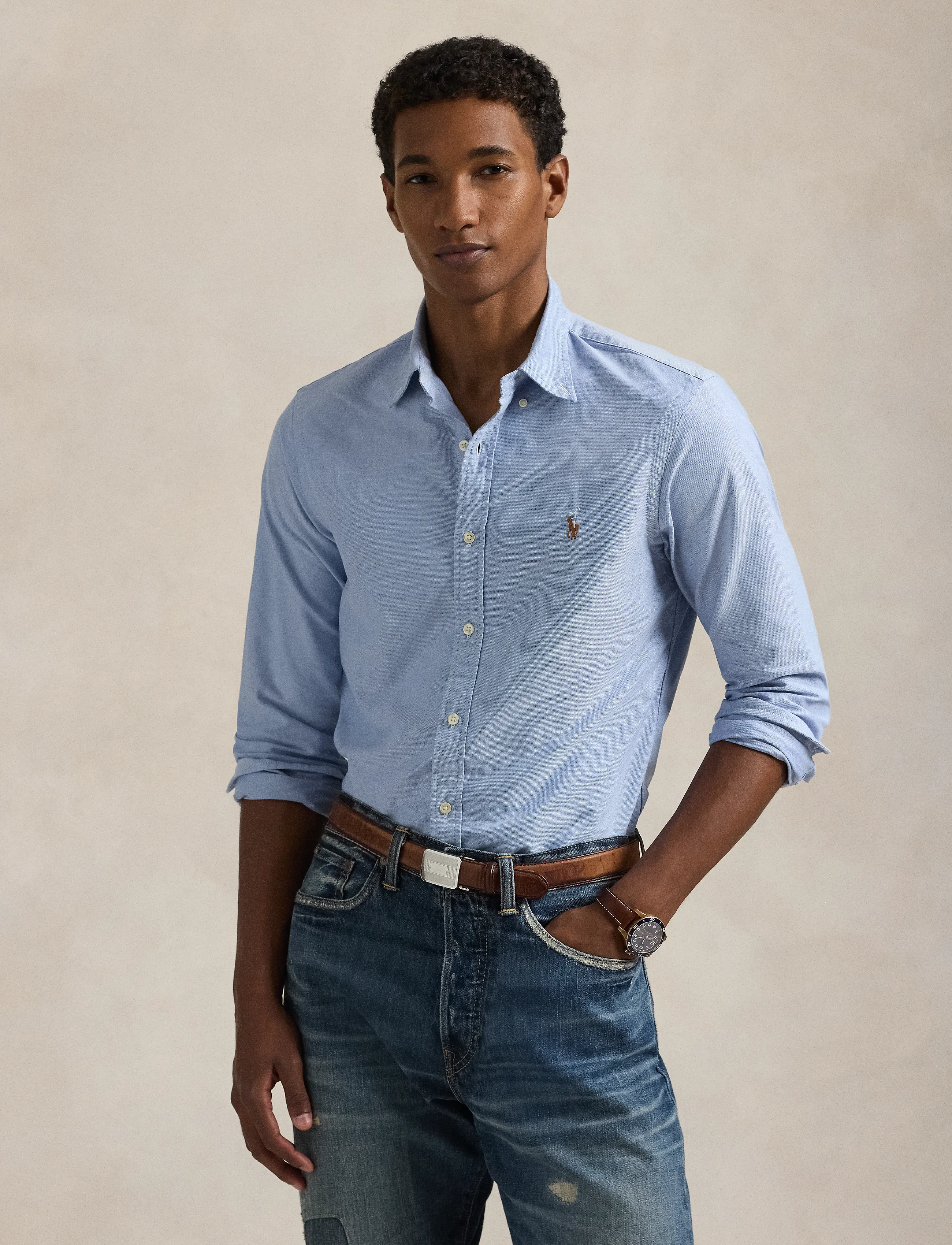 Polo Ralph Lauren - Slim Fit Oxford Shirt - chemises oxford - bsr blue - 5