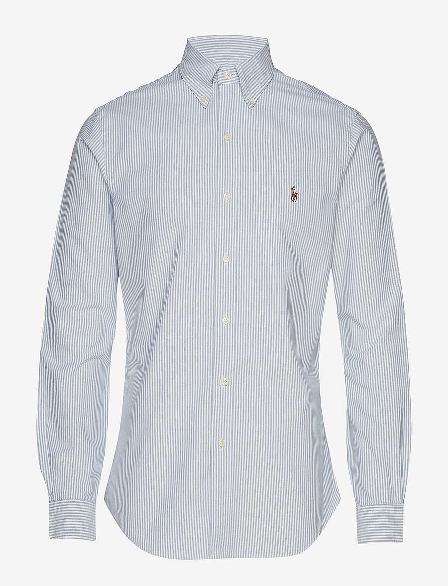Polo Ralph Lauren - Slim Fit Oxford Shirt - oxford shirts - bsr blu/wht - 1