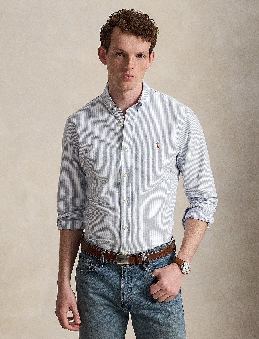 Polo Ralph Lauren - Slim Fit Oxford Shirt - oxford-hemden - bsr blu/wht - 0