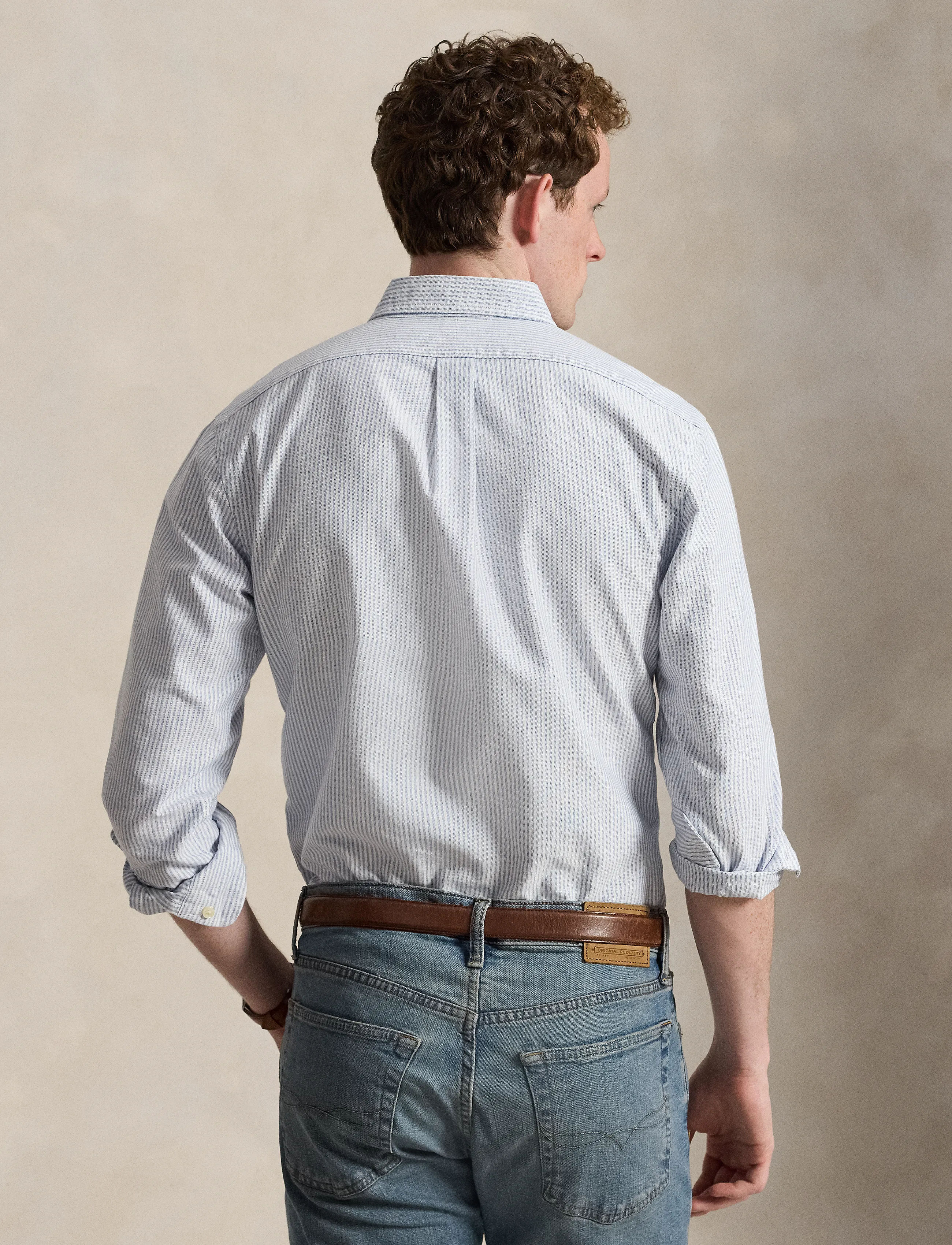 Polo Ralph Lauren - Slim Fit Oxford Shirt - oxford-skjortor - bsr blu/wht - 3