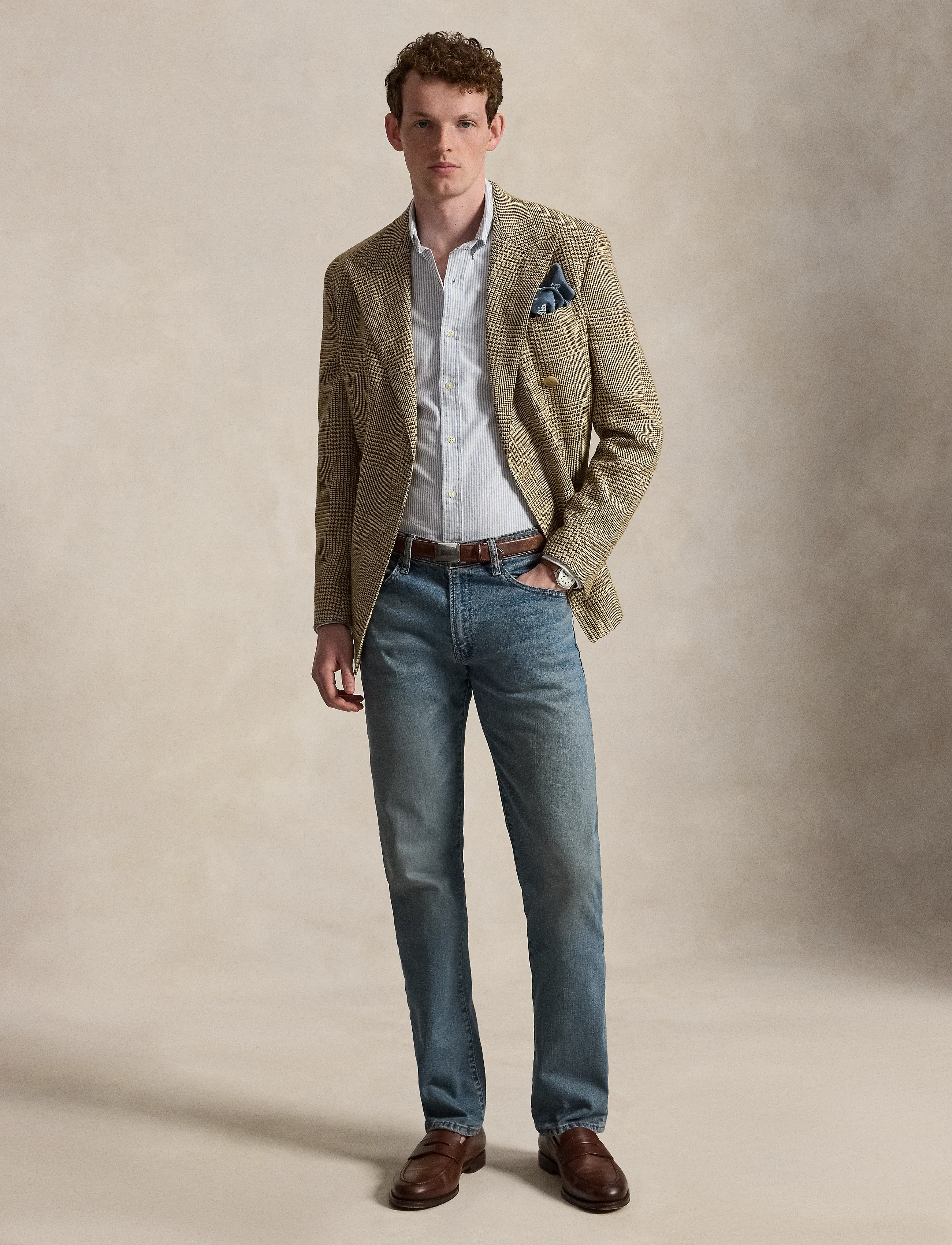 Polo Ralph Lauren - Slim Fit Oxford Shirt - oxford-skjortor - bsr blu/wht - 4
