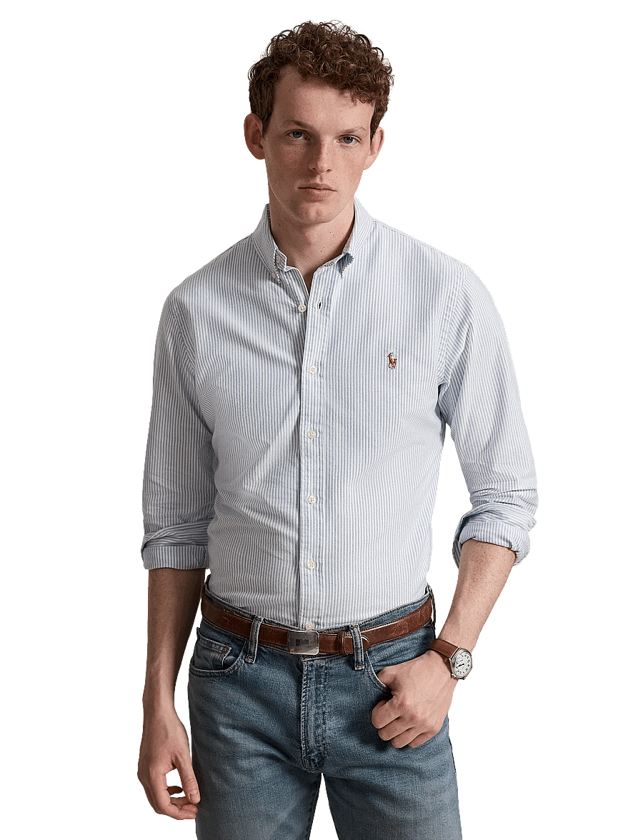 Polo Ralph Lauren - Slim Fit Oxford Shirt - oxford-hemden - bsr blu/wht - 5