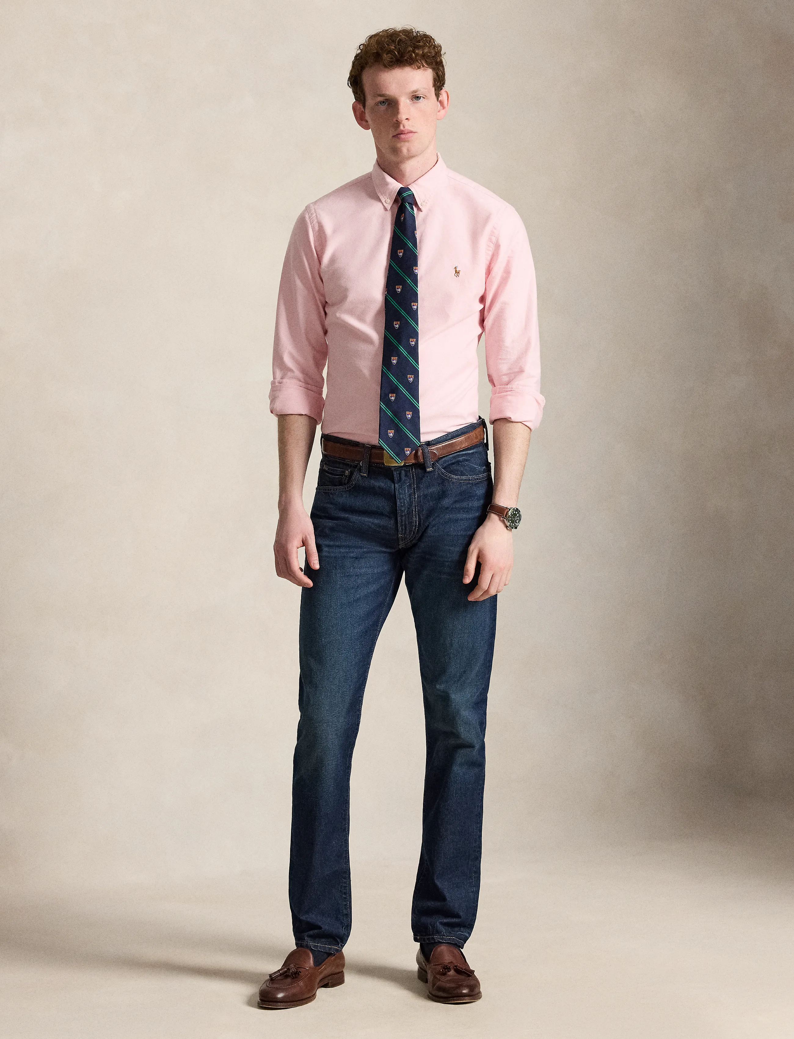 Polo Ralph Lauren - Slim Fit Oxford Shirt - oxford-skjortor - bsr pink - 4
