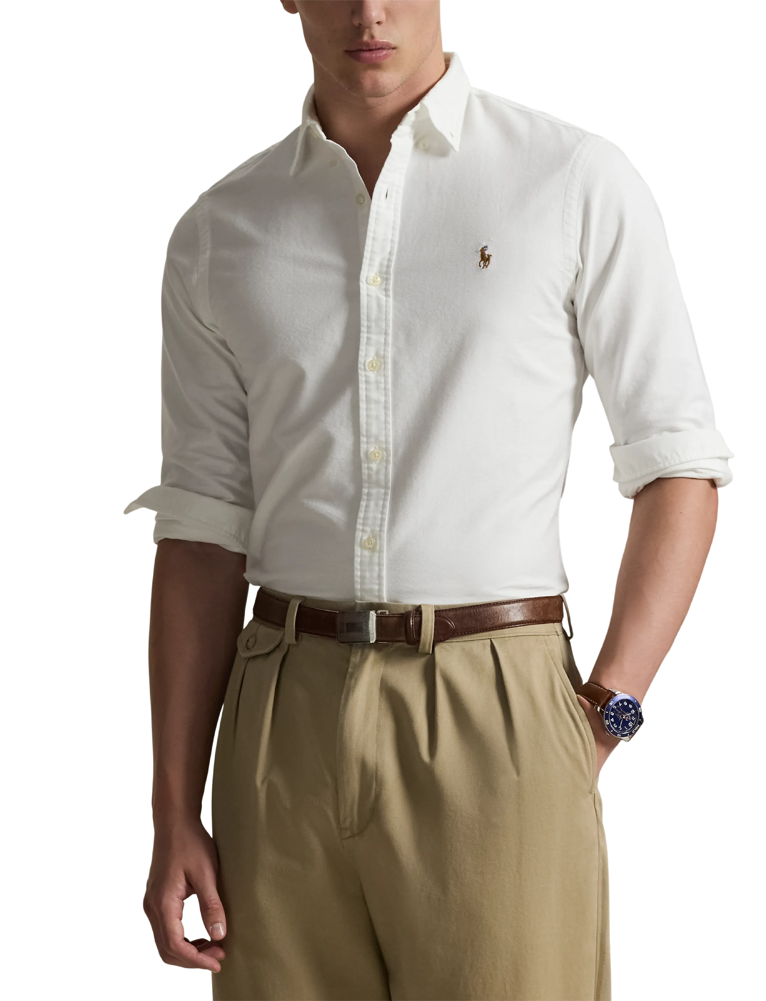 Polo Ralph Lauren - Slim Fit Oxford Shirt - chemises oxford - white - 4