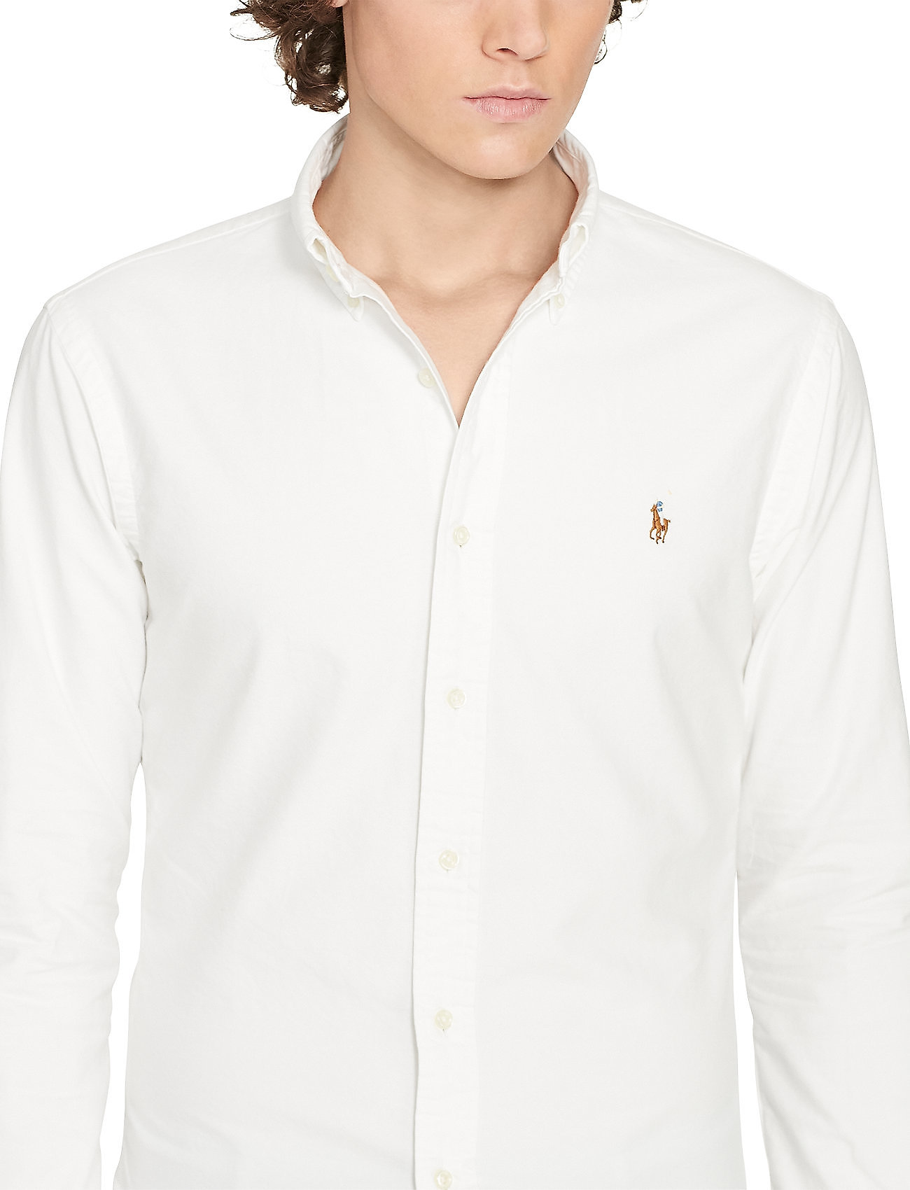 Polo Ralph Lauren - Slim Fit Oxford Shirt - oxford shirts - white - 5