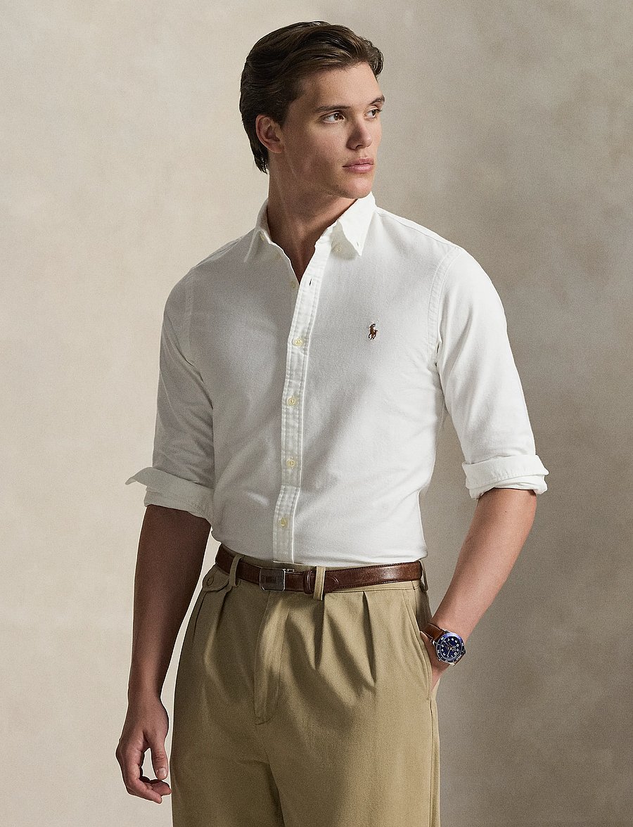 Polo Ralph Lauren - Slim Fit Oxford Shirt - oxford shirts - white - 5
