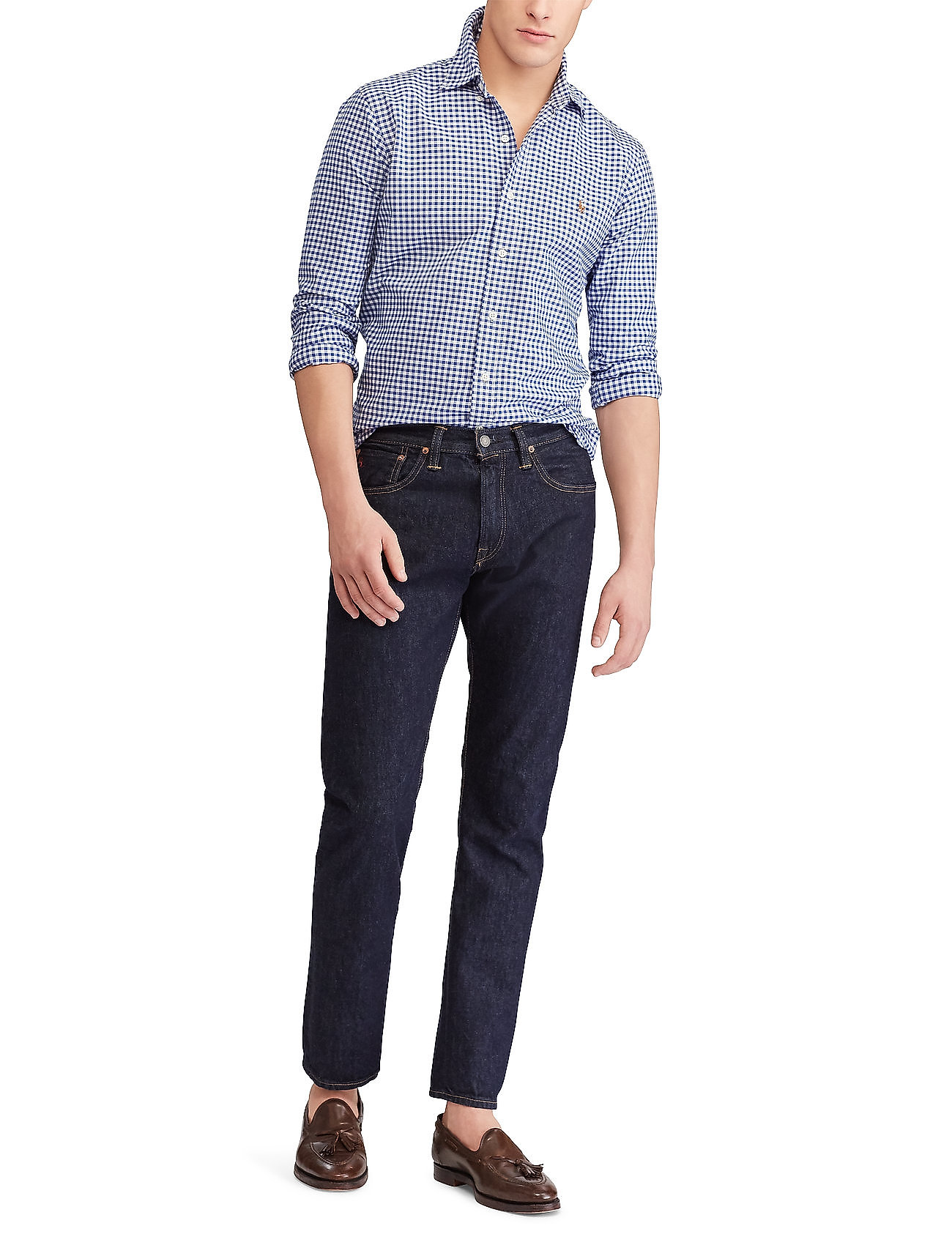 Polo Ralph Lauren - Slim Fit Gingham Oxford Shirt - chemises oxford - blue/white ging - 4