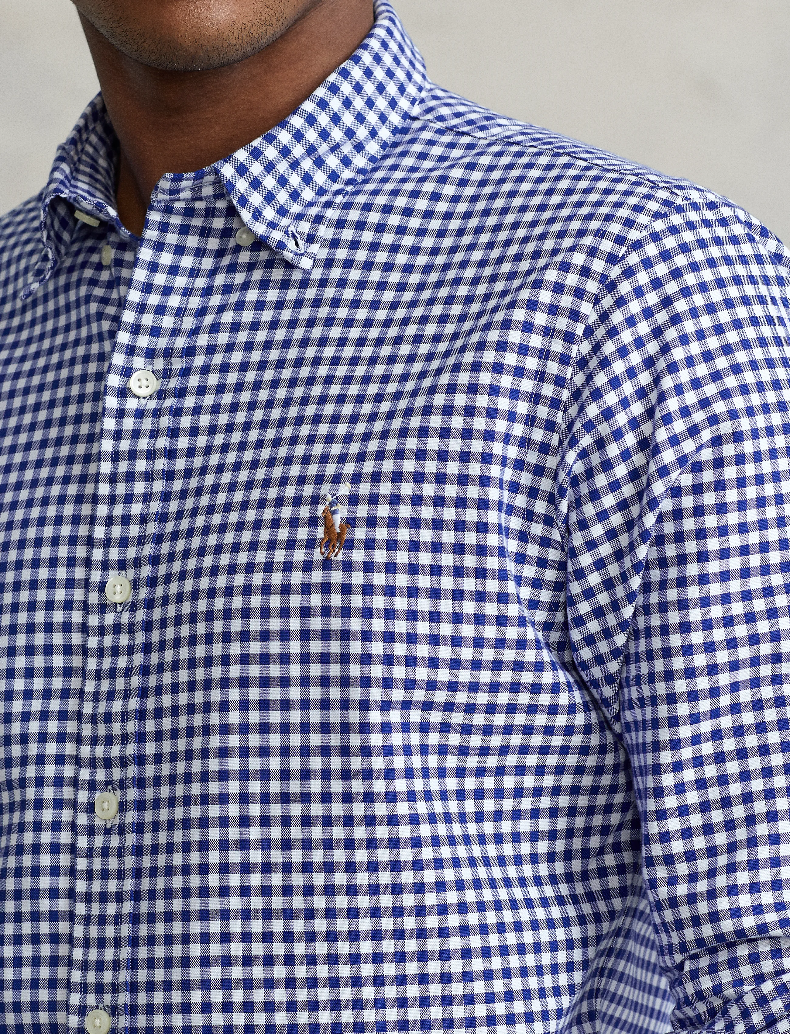 Polo Ralph Lauren Slim Fit Gingham Oxford Shirt oxfordskjortor herr – bild 4