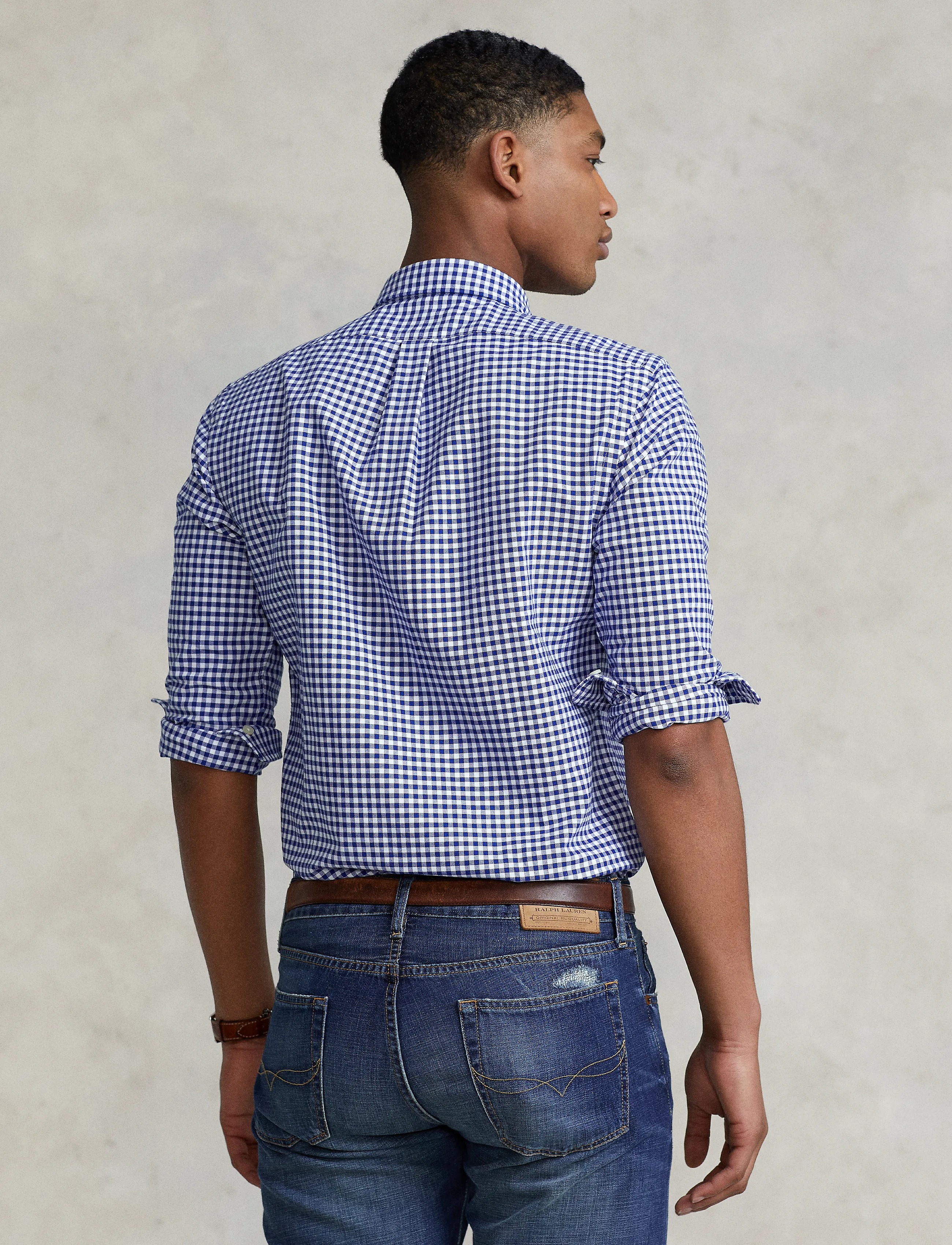 Polo Ralph Lauren Slim Fit Gingham Oxford Shirt oxfordskjortor herr – bild 6