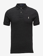Polo Ralph Lauren - Slim Fit Mesh Polo Shirt - polos en tricot - black coal heat - 0