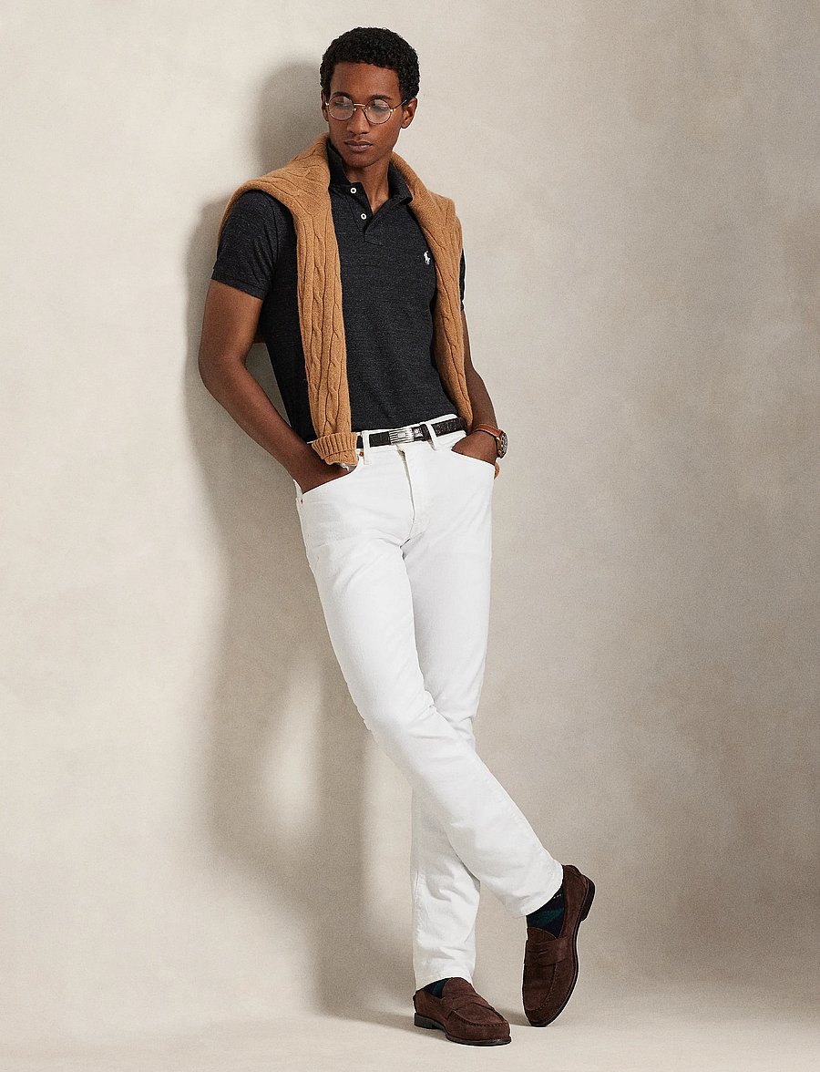 Polo Ralph Lauren - Slim Fit Mesh Polo Shirt - lühikeste varrukatega polod - black coal heat - 3
