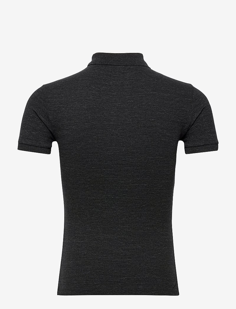 Polo Ralph Lauren - Slim Fit Mesh Polo Shirt - lyhythihaiset - black marl heathe - 1