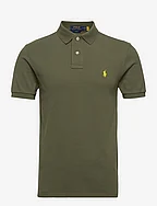 Slim Fit Mesh Polo Shirt - DARK SAGE/C1295