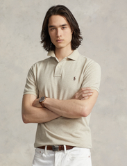 Polo Ralph Lauren - Slim Fit Mesh Polo Shirt - dzianinowe bluzki polo - expedition dune h - 0