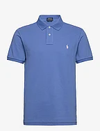 Slim Fit Mesh Polo Shirt - NEW ENGLAND BLUE/